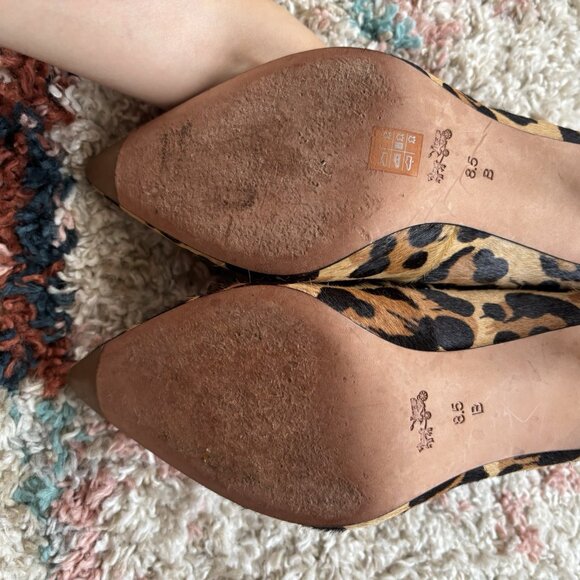 Coach Smith Rivets Women's Leopard Print Calf Hair Pumps - Picture 7 of 12